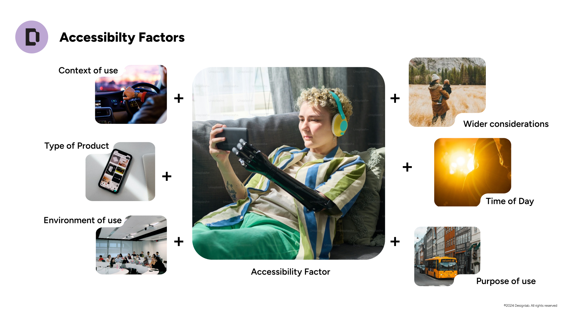 Course slide: Usability factors, continued